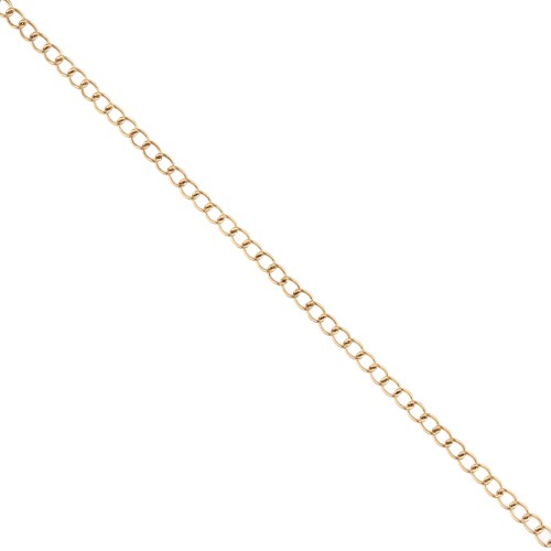 Rombo 3 mm mesh chain - Gold-plated 316L stainless steel x50cm