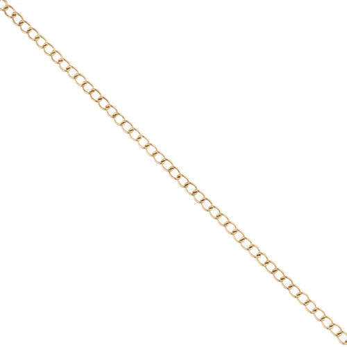 Rombo 3 mm mesh chain - Gold-plated 316L stainless steel x50cm