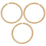 Round open rings 16x1.2 mm - 304 Gold stainless steel x4|raw }}