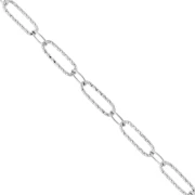 Alternating oval mesh chain (1x1) textured 4 mm Stainless steel 304 x50cm