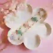 Alternating oval link chain (1x1) textured 4 mm 304 stainless steel gold x50cm