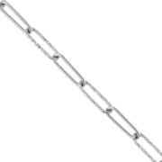 Rectangular textured chain link 4 mm Stainless steel 304 x50cm