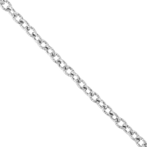 Trace textured mesh chain 6 mm - Stainless steel 304 x50cm