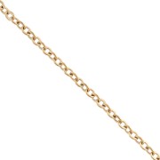 Forçat mesh chain 2 mm - Stainless steel 316L Gold x50cm