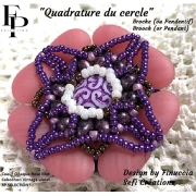 Glass heart bead 16x15 mm - Opaque Rose Gold Splash Mat x1