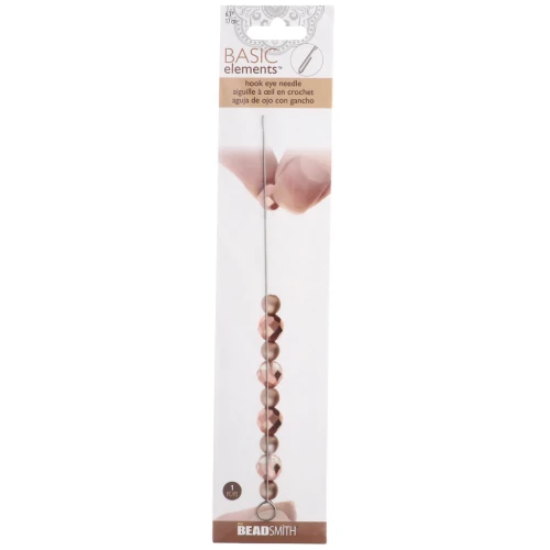 17 cm beading needle with hook eye x1