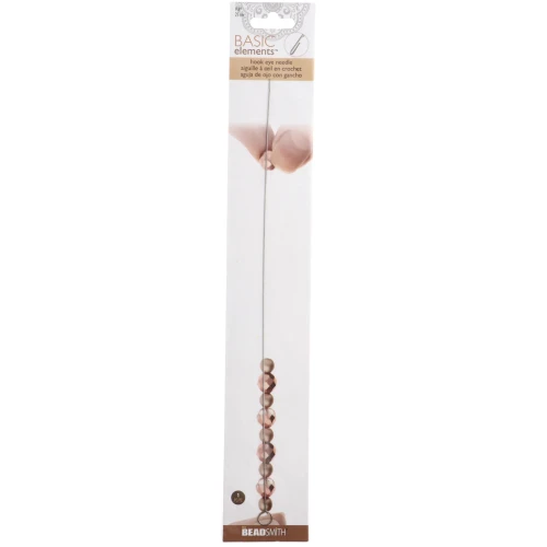 25 cm beading needle with hook eye x1