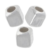 Cubic beads 2 mm - Silver 925 x10|raw }}