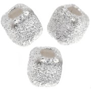 Diamond cube beads 3 mm - Silver 925 x10|raw }}