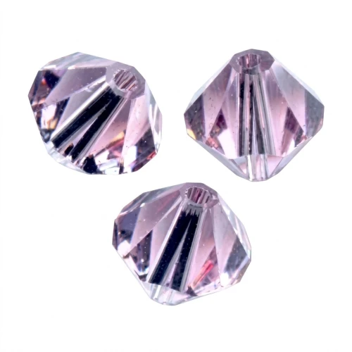 PureCrystal 5328 Crystal Bicones 3mm Light Amethyst x50