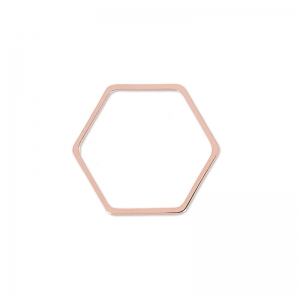 Honeycomb spacer 11mm pink gold HQ x4