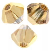 Swarovski Bicones 5328 3 mm - Crystal Aurum x1440