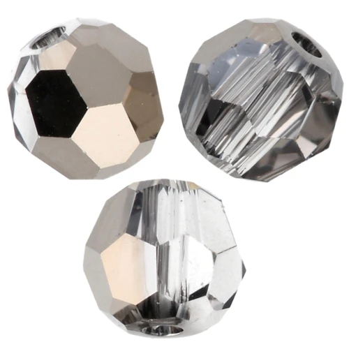 Round beads PureCrystal 5000 4 mm - Crystal Metallic Light Gold x20