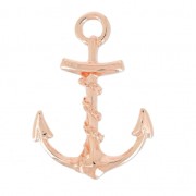 Roped anchor clasp 42mm Gold Rose HQ x1