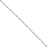 Singapore 2 mm mesh chain - 316L stainless steel x50 cm|raw }}
