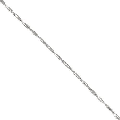 Singapore 2 mm mesh chain - 316L stainless steel x50 cm