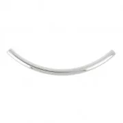 Curved tube 95x5 mm rhodium x1