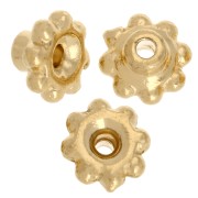 Rondelle beads precisions flowers 5 mm - Beads align - Fine gold plated x5|raw }}