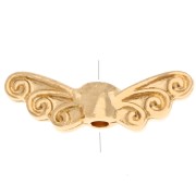 24 Carats gold - Fairy wings bead 4x13.5 mm - Fine gold plated x1 Fairy wings bead 4x13.5 mm - Fine gold plated x1