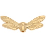 Dragonfly wings bead 7x20 mm - Fine gold plated x1