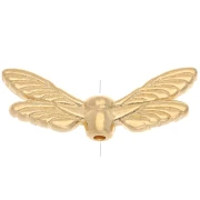 Dragonfly wings bead 7x20 mm - Fine gold plated x1