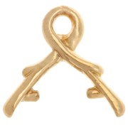Pendant clasp 10 mm - Fine gold plated x1