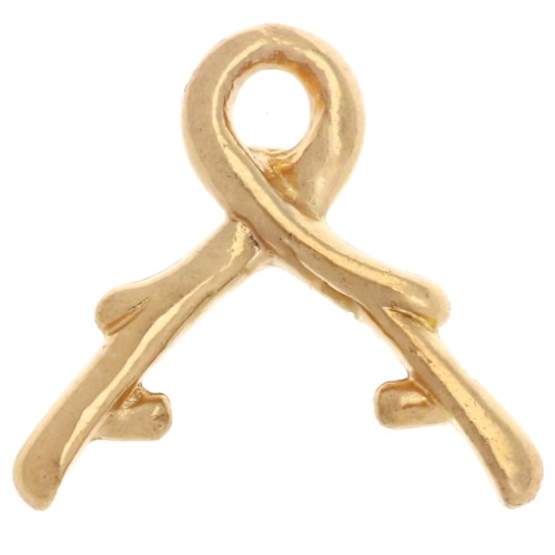 Pendant clasp 10 mm - Fine gold plated x1
