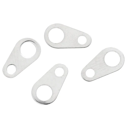 Oval fasteners 9x5 mm - Silver x144