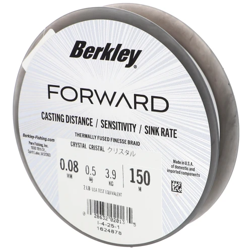 Fil Forward - Ultra-strong and flexible fine braid 0.08 mm (2LB) - Crystal x150m