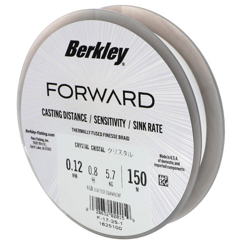 Fil Forward - Ultra-strong and flexible fine braid 0.12 mm (4LB) - Crystal x150m