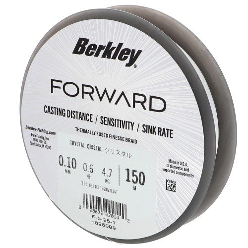 Fil Forward - Ultra-strong and flexible fine braid 0.10 mm (3LB) - Crystal x150m