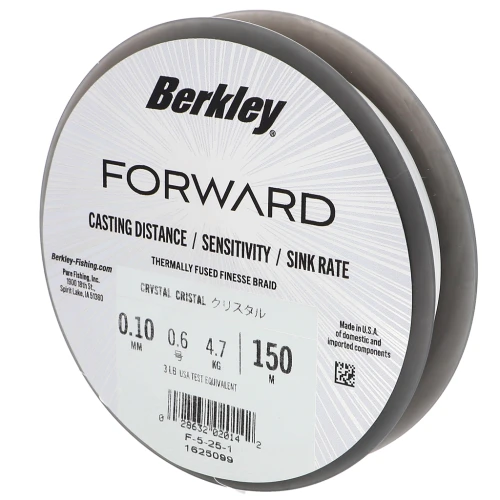 Fil Forward - Ultra-strong and flexible fine braid 0.10 mm (3LB) - Crystal x150m