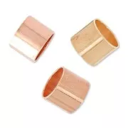Slip bead for 4mm pink gold HQ x8