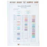 Beads - Miyuki Seed Beads Color Chart 6/0, 8/0, 11/0, and 15/0 Sample Card (No. 867/R) Colord Lined Miyuki Seed Beads Color Chart 6/0, 8/0, 11/0, and 15/0 Sample Card (No. 867/R) Colord Lined