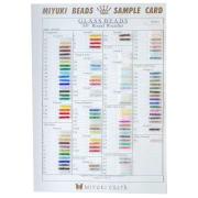 Miyuki 8/0 Seed Bead Color Chart (No. 865/R/1-2) - Sheets 1 and 2