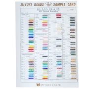 Miyuki 8/0 Seed Bead Color Chart (No. 865/R/1-2) - Sheets 1 and 2