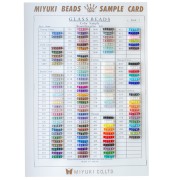 Miyuki 6/0 Seed Bead Color Chart (No. 866/R/1-3) - Sheets 1, 2, and 3