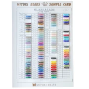 Miyuki 6/0 Seed Bead Color Chart (No. 866/R/1-3) - Sheets 1, 2, and 3