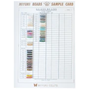 Miyuki 6/0 Seed Bead Color Chart (No. 866/R/1-3) - Sheets 1, 2, and 3
