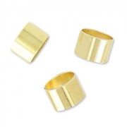 Slip bead for 3mm cord light gold HQ x10|raw }}