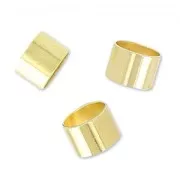 Slip bead for 3mm cord light gold HQ x10