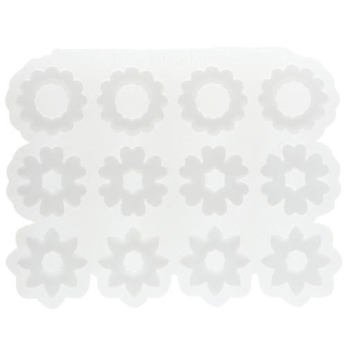 Géa Creations silicone mould for flower pendants 25 mm x1