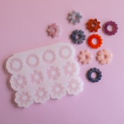 Géa Creations silicone mould for flower pendants 25 mm x1