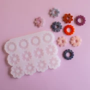 Géa Creations silicone mould for flower pendants 25 mm x1