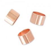 Slip bead for 3mm cord pink gold HQ x10|raw }}