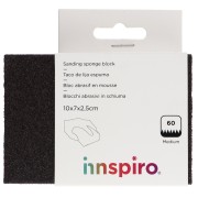 Foam sanding block, medium grain P60 10x7 cm x1|raw }}