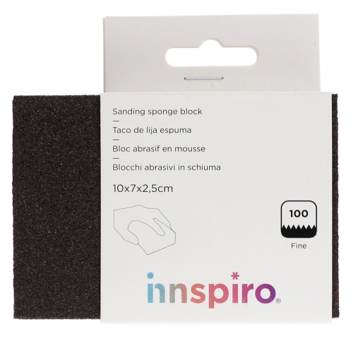 Fine-grain foam sanding block P100 10x7 cm x1