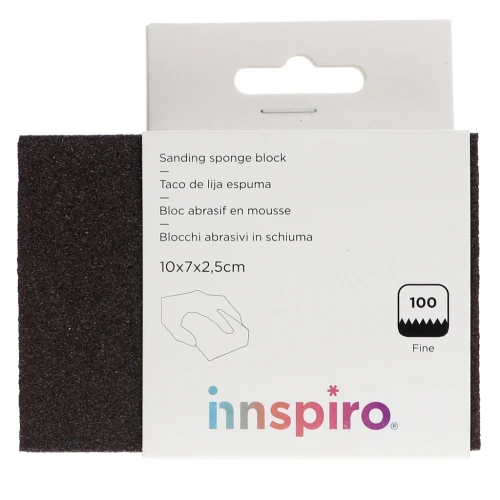 Fine-grain foam sanding block P100 10x7 cm x1