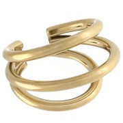Ear cuff - Bague d'oreille triple rings 16 mm à 20 mm - Stainless steel 304 Gold x1