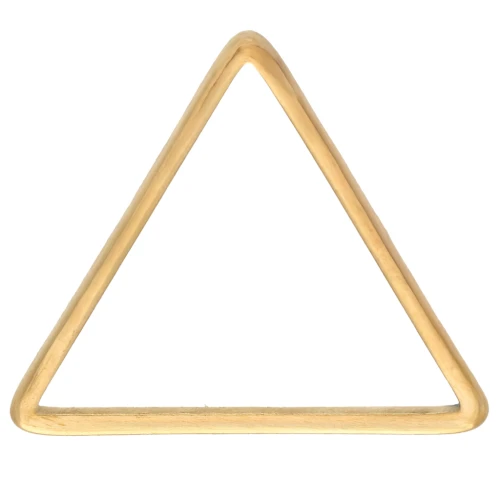 Mounting and weaving triangle ring 13x15 mm - 304L gold-plated stainless steel x1
